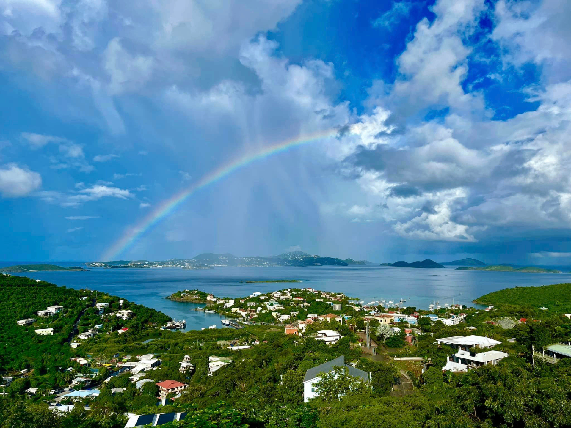 Rainbow over Cruz Bay
